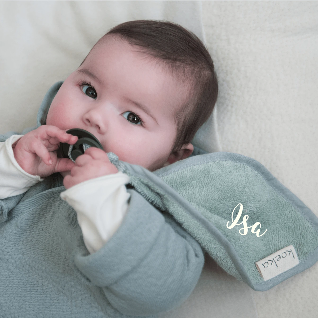 Koeka Schnullertuch DijonSilver Grey 2 Koeka Schnullertuch DijonSilver Grey – Bild 2