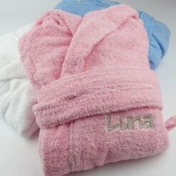 Bademantel KindMinze -Simply Colors Verkaufsgeschäft badjas kind borduren 3