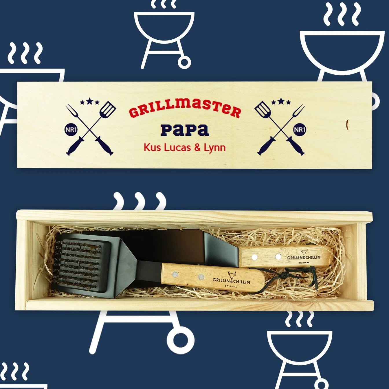 Grill-Set In HolzboxHolz 4 Grill-Set In HolzboxHolz – Bild 4
