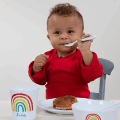 KinderbesteckWeiss -Simply Colors Verkaufsgeschäft bestek sfeerfoto 1