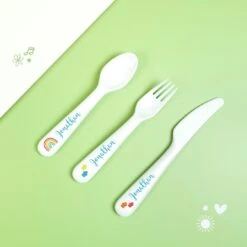 KinderbesteckWeiss -Simply Colors Verkaufsgeschäft bestek2