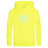Fluor Kapuzenpullover KinderFluor Gelb
