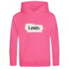 Fluor Kapuzenpullover KinderFluor Pink