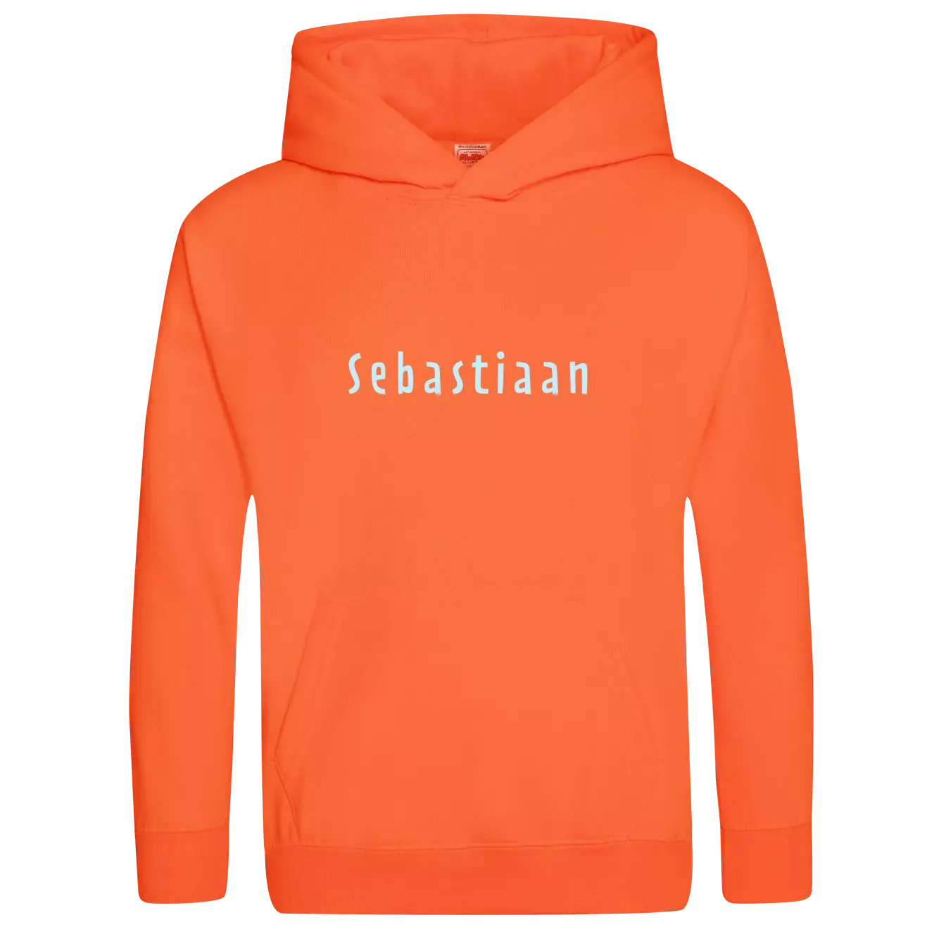 Fluor Kapuzenpullover KinderFluororange 1 Fluor Kapuzenpullover KinderFluororange