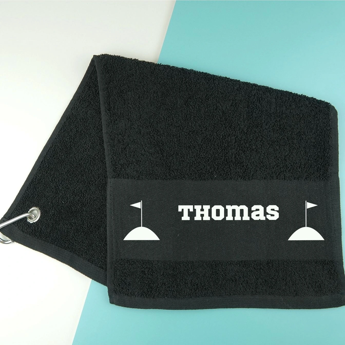 Golftuch Mit NamenAnthrazit 2 Golftuch Mit NamenAnthrazit – Bild 2