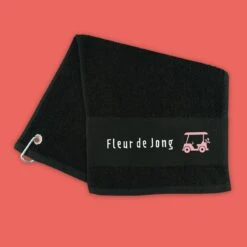 Golftuch Mit NamenSchwarz