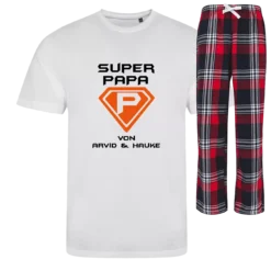 Herren SchlafanzugMarine/rood