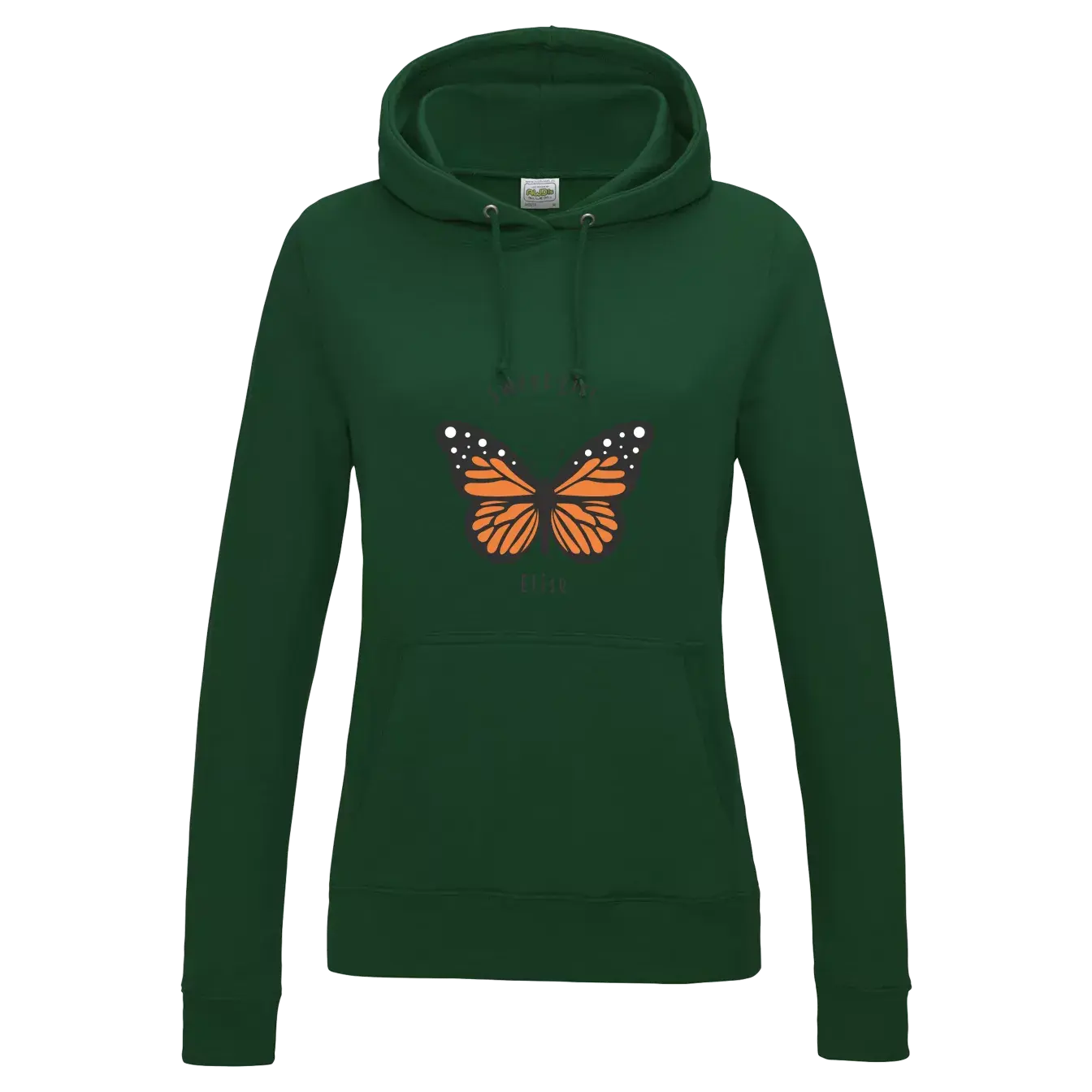 Kapuzenpullover DamenDunkelgrün 2 Kapuzenpullover DamenDunkelgrün – Bild 2