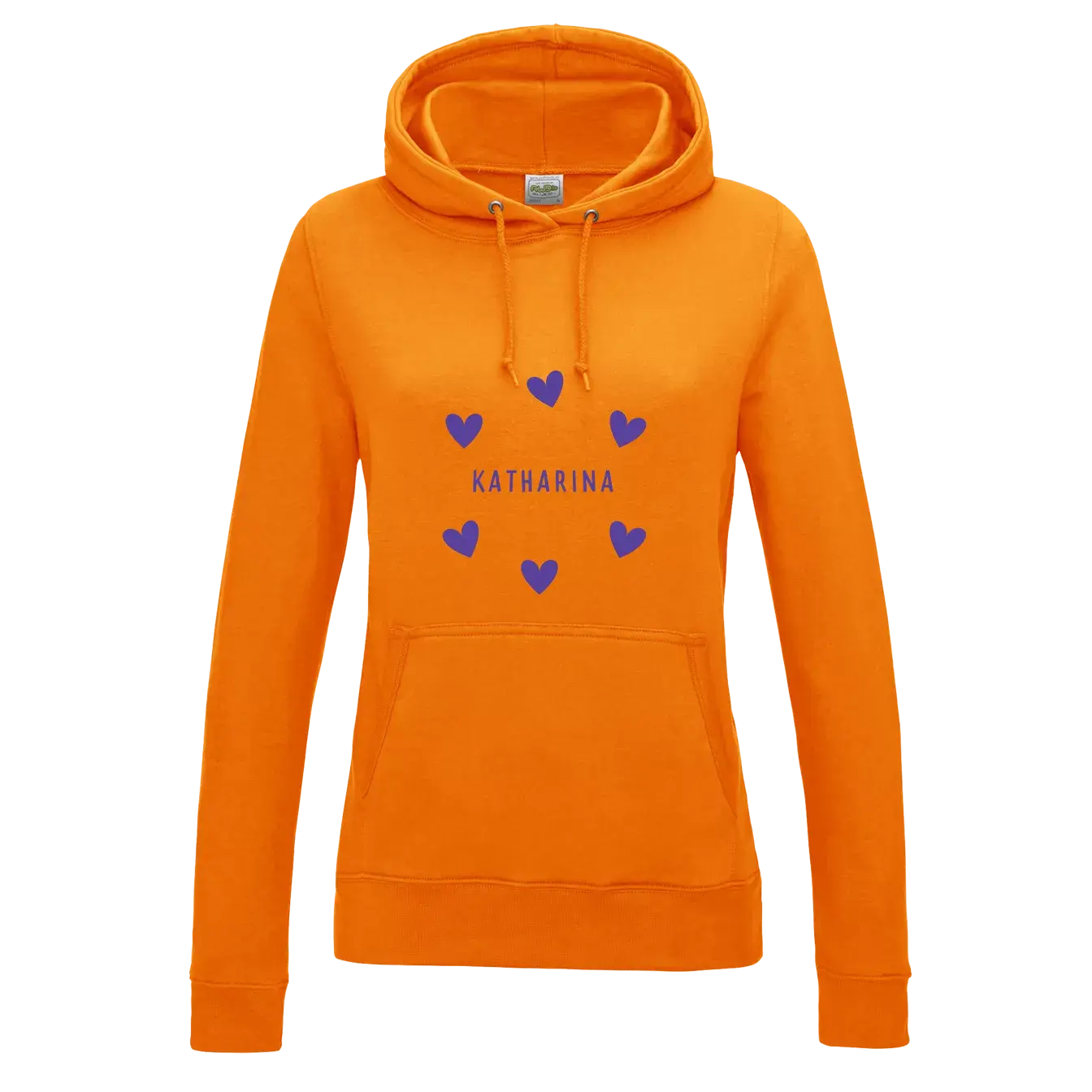 Kapuzenpullover DamenOrange 2 Kapuzenpullover DamenOrange – Bild 2