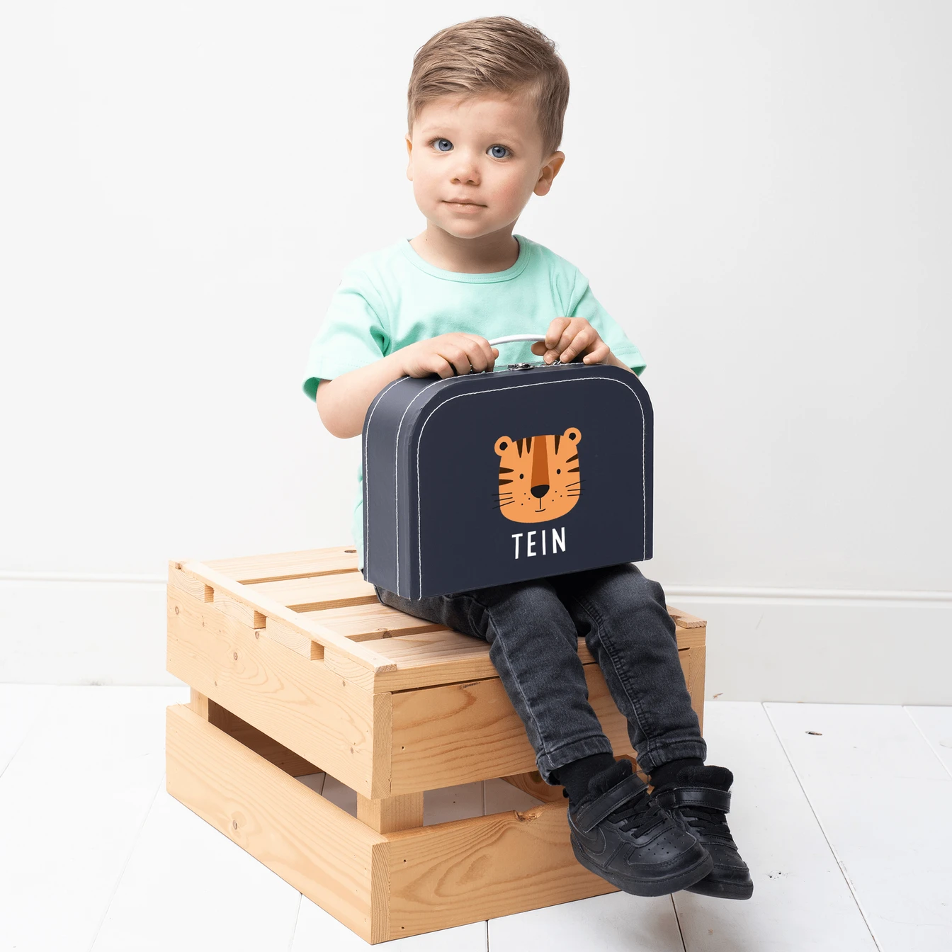 Kinderkoffer Mit NamenLichtblau 2 Kinderkoffer Mit NamenLichtblau – Bild 2