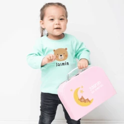 Kinderkoffer Mit NamenHellblau