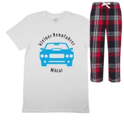 KinderschlafanzugMarine/rood