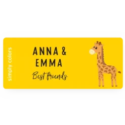 Namensticker (L)1 Farbe -Simply Colors Verkaufsgeschäft namensticker l satz mit 60 stuck 1 farbe de 1566