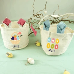 Ostertasche Mit NamenLichtblau