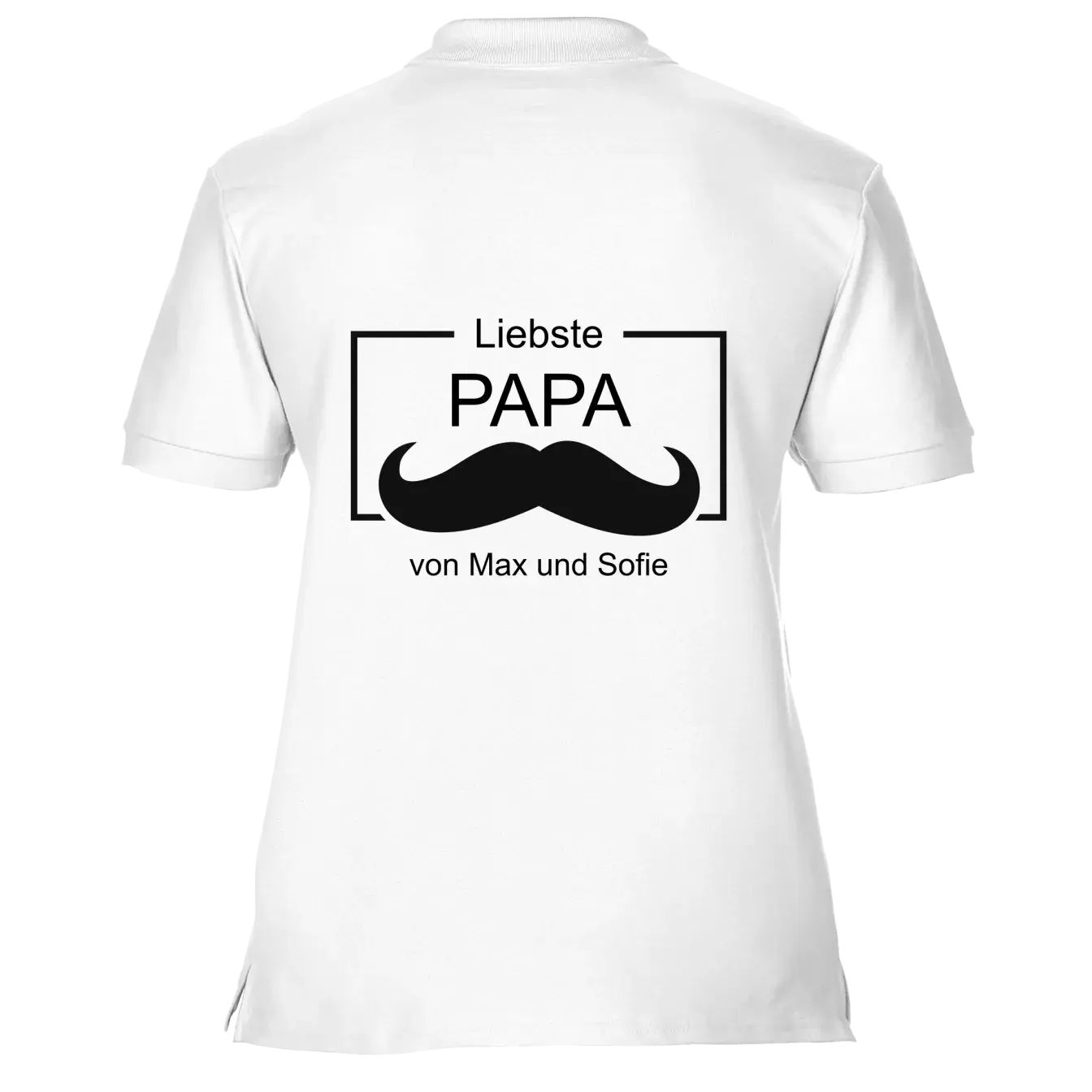 Polo Shirt Kurzarm HerrenWeiss 2 Polo Shirt Kurzarm HerrenWeiss – Bild 2