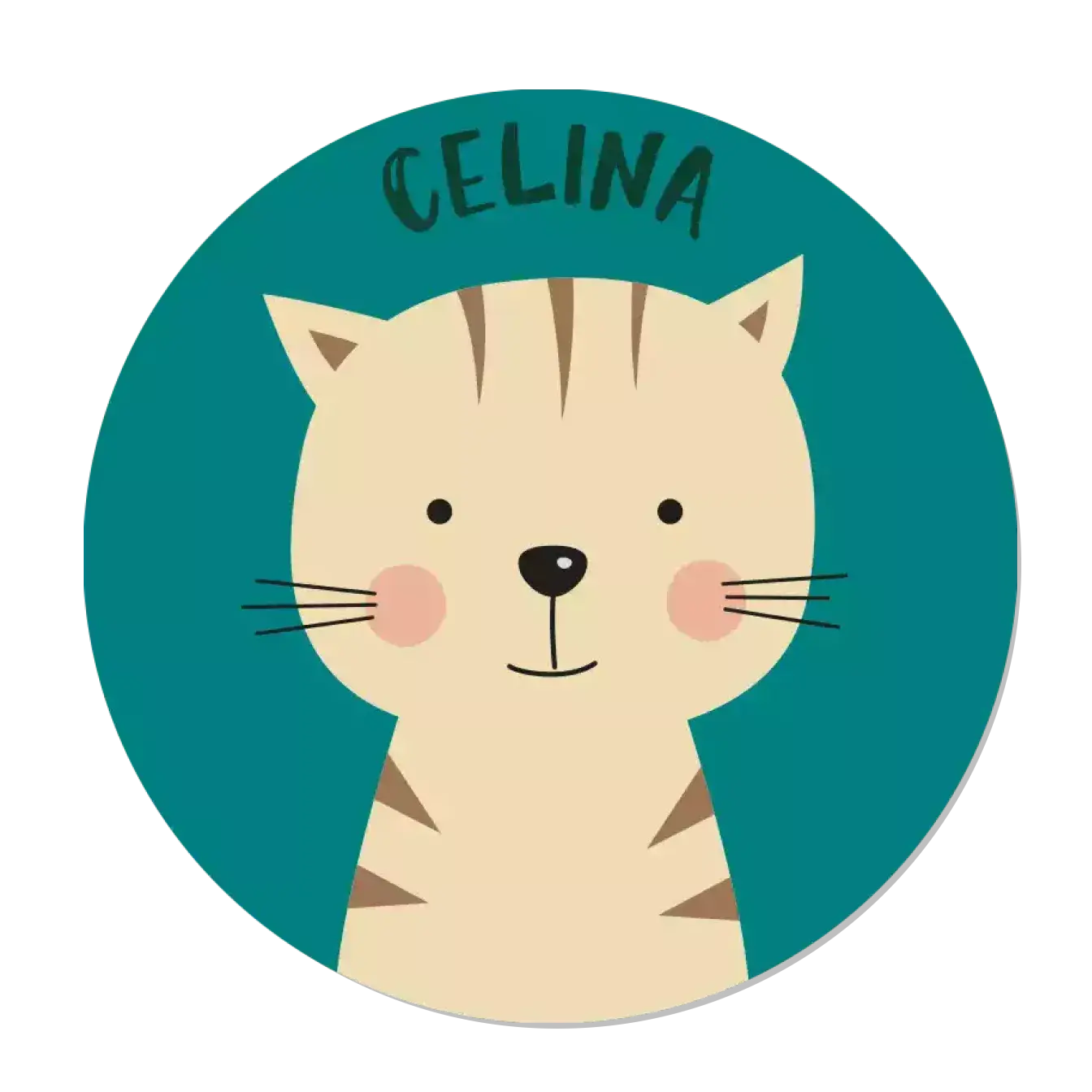 Runde Aufkleber (3 CM)1 Farbe 3 Runde Aufkleber (3 CM)1 Farbe – Bild 3