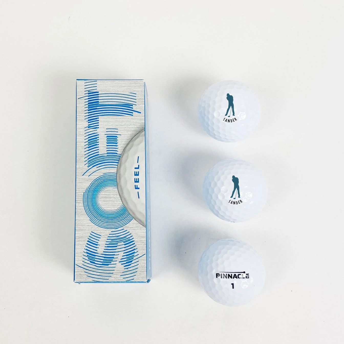 Golfball Mit Namen - 3er-SetWeiss 2 Golfball Mit Namen - 3er-SetWeiss – Bild 2