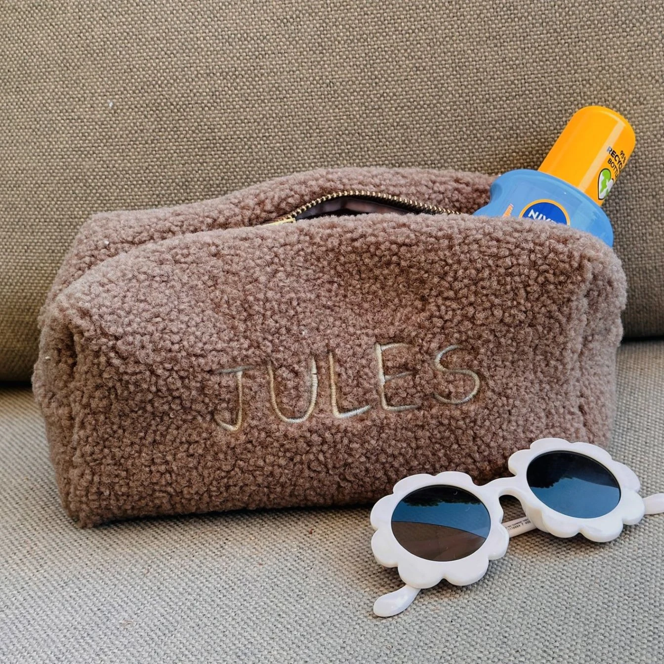 Teddy KulturtascheBeige 1 Teddy KulturtascheBeige