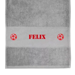 Sporthandtuch Mit NamenGrau