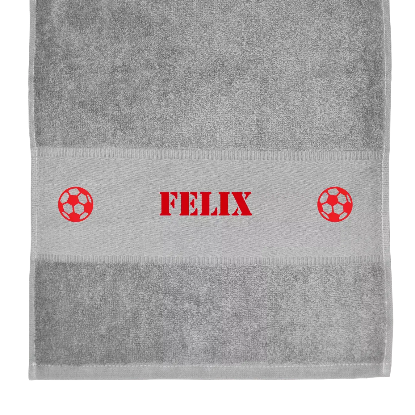 Sporthandtuch Mit NamenGrau 1 Sporthandtuch Mit NamenGrau