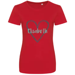 T-Shirt Damen KurzarmRot