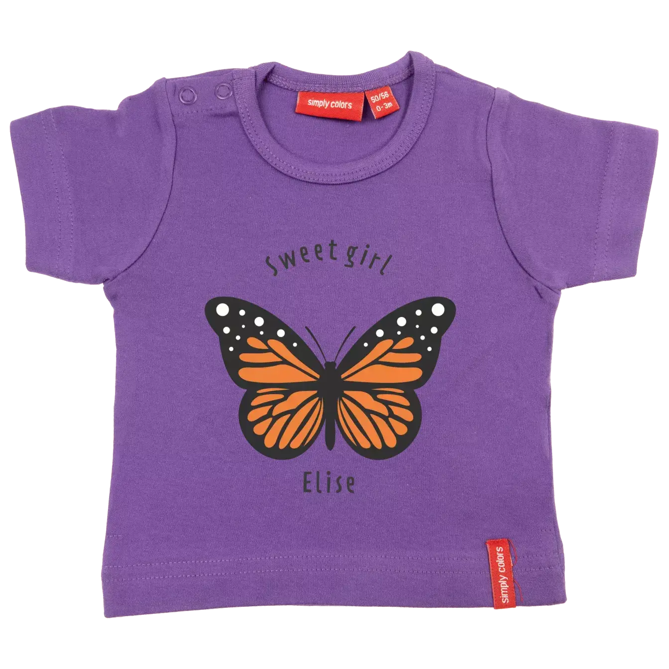 T-Shirt Kurzarm KinderViolett 3 T-Shirt Kurzarm KinderViolett – Bild 3