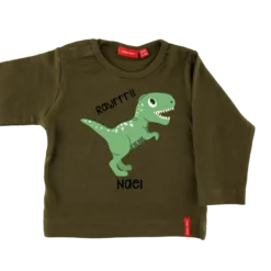 T-Shirt Langarm KinderArmygruen