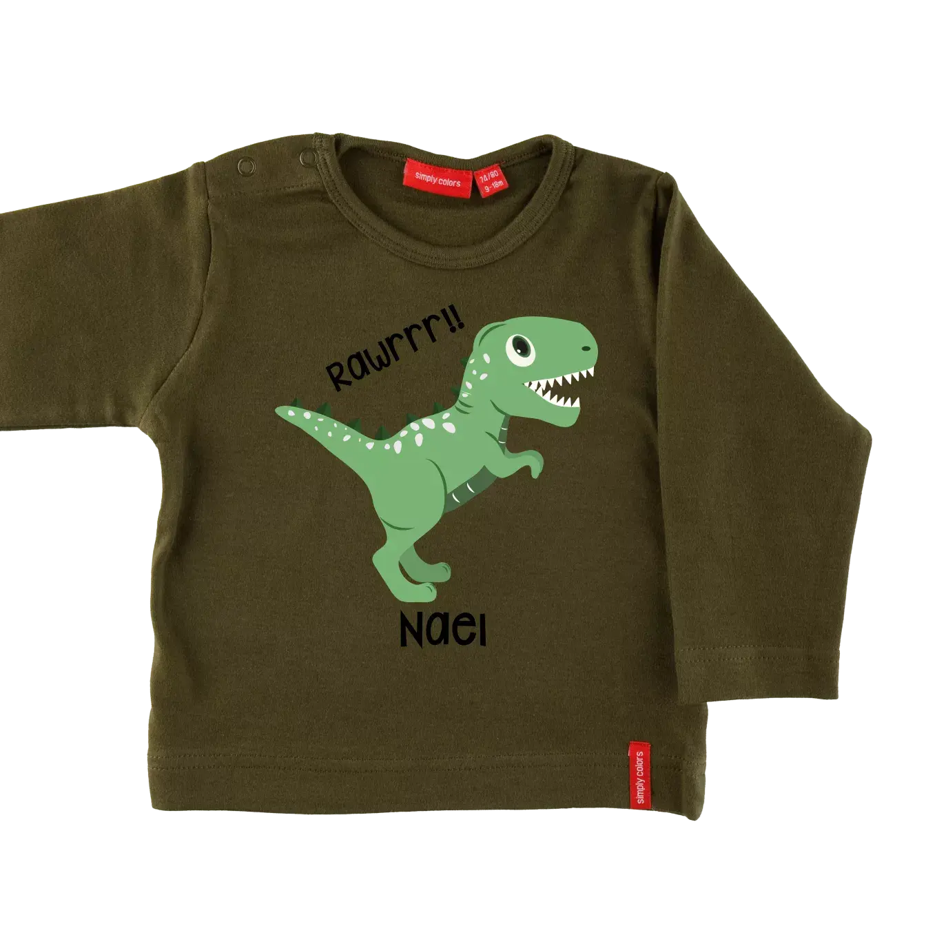T-Shirt Langarm KinderArmygruen 1 T-Shirt Langarm KinderArmygruen