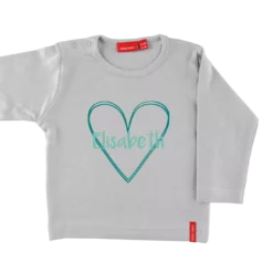 T-Shirt Langarm KinderHellgrau