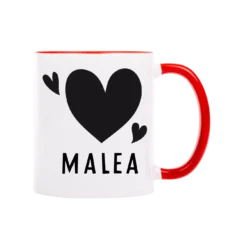 Tasse Mit Farbigem GriffRot