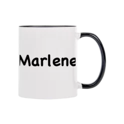 Tasse Mit Farbigem GriffSchwarz