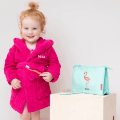 Bademantel KindHell Rosa