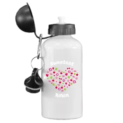 Trinkflasche (Aluminium)Weiss