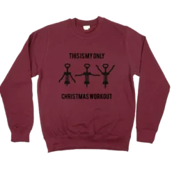 Weihnachtspullover ErwachseneBordeaux