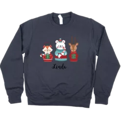 Weihnachtspullover KinderMarine