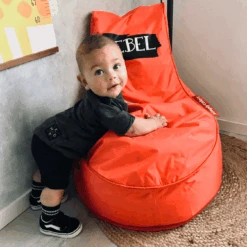 Sitzsack-StuhlRot -Simply Colors Verkaufsgeschäft zitzakstoeltje oranje met naam
